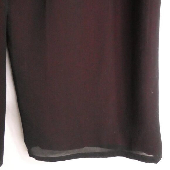 Black Textured Sheer Pants | xxxl | Stretchy Waistband | Drawstring | Lined - Picture 16 of 16